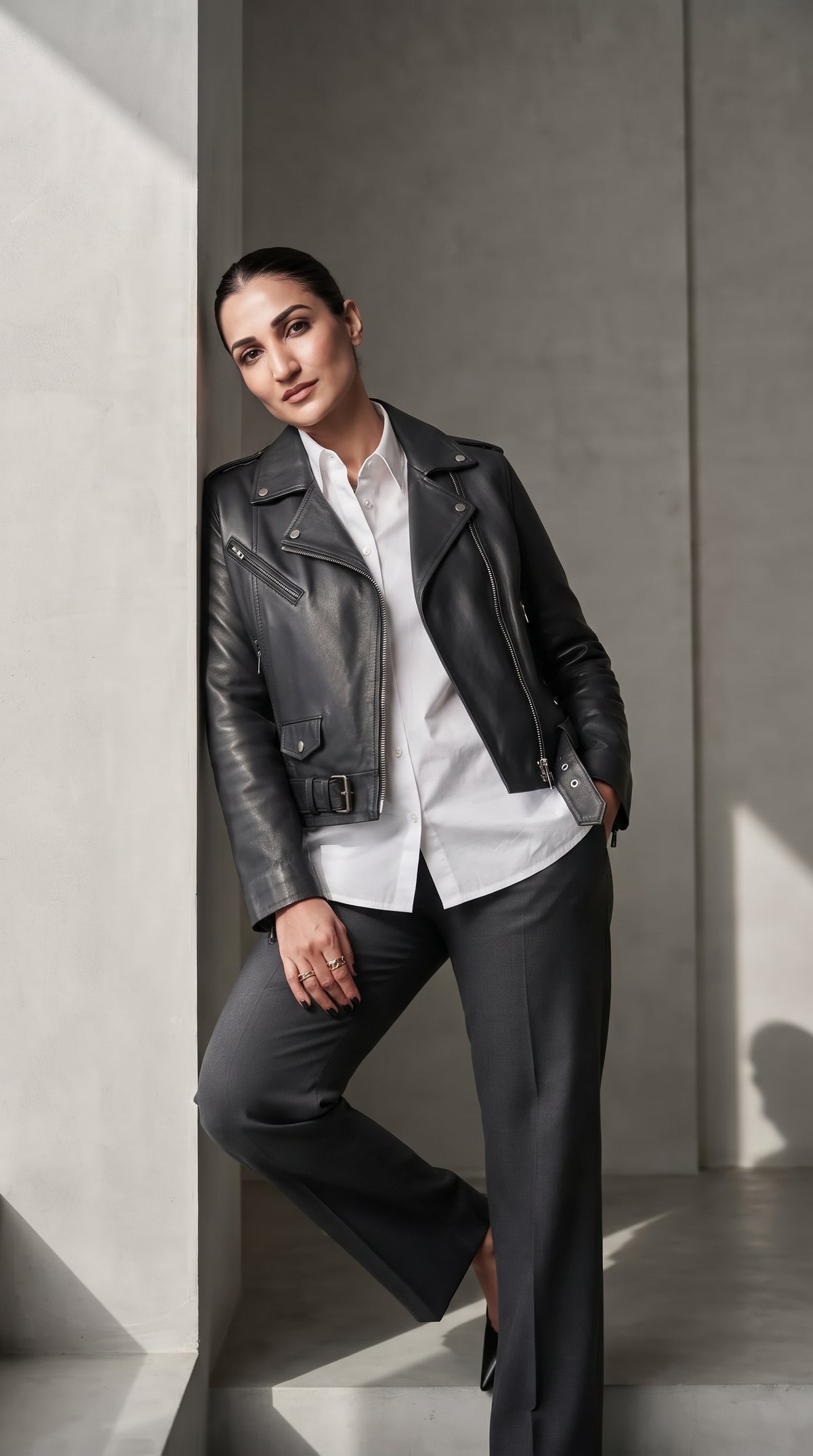 Sheep Leather Biker Jacket