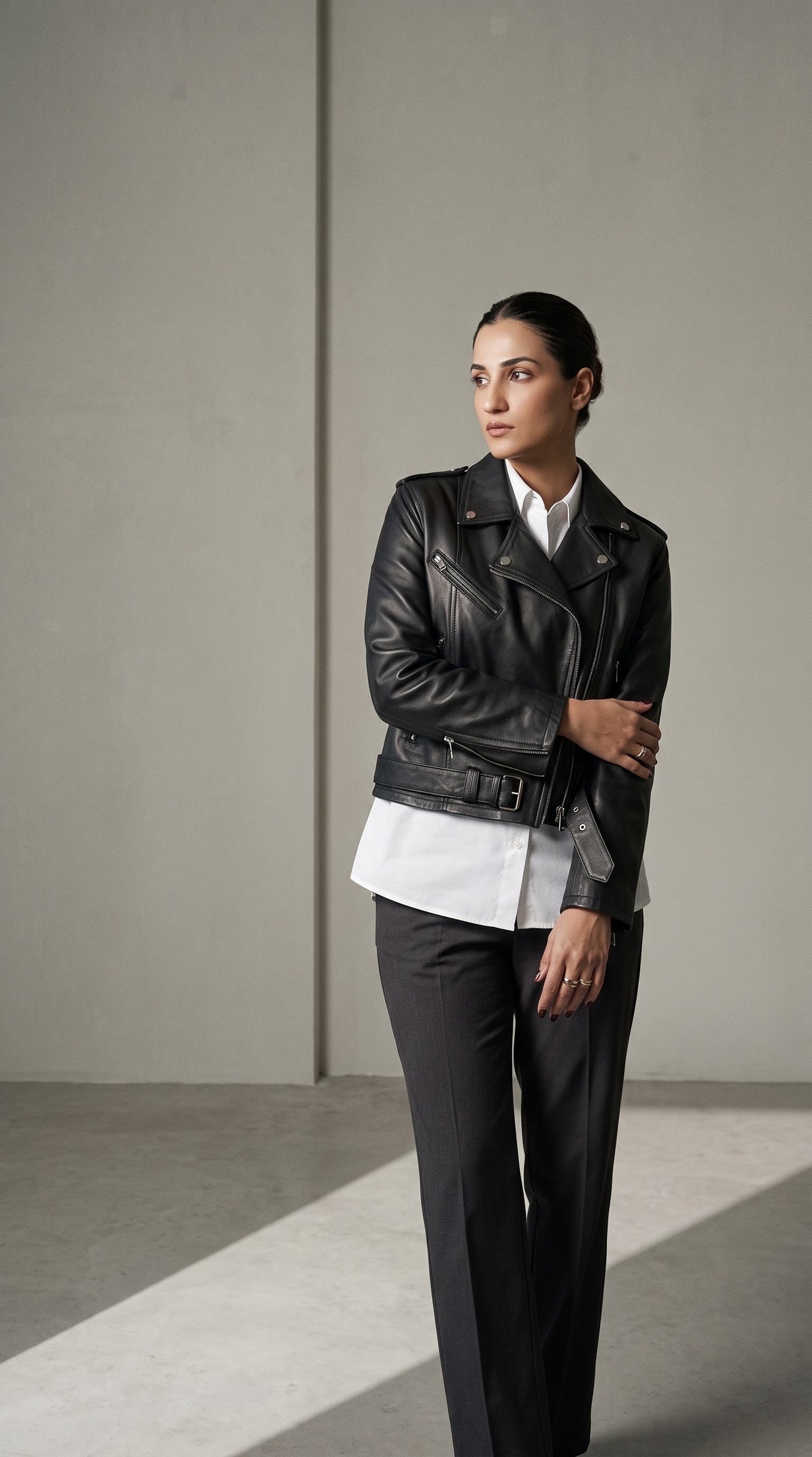 Sheep Leather Biker Jacket
